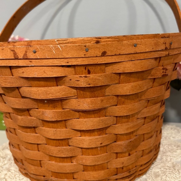 LARGE LONGABERGER BASKET WITH PUNCH BOWL INSERT 1993 - Picture 3 of 9